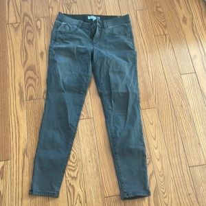 Wit & Wisdom ankle skinny jeans 25” inseam gray Absolution waistband
